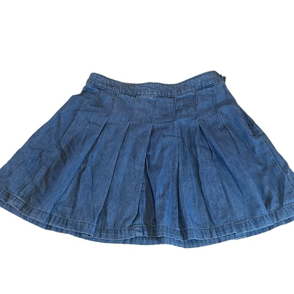 AMERICAN EAGLE OUTFITTERS SIZE 2 BLUE PLEATED MINI SKIRT - Picture 5 of 14